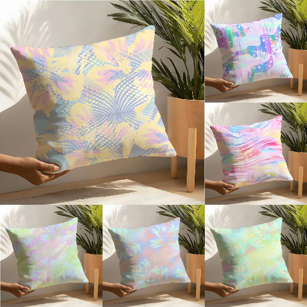 Vintage Psychedelic Texture Pillow Case linen pillow case sofa home decor cushion cover cushion cove