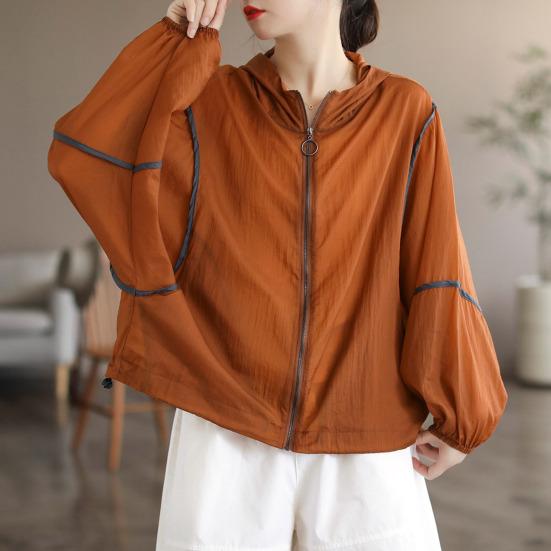 Jachetă cu protecție solară Mânecă lungă Parasolar Respirabil Ușoară Vară Jachetă cu protecție solară Îmbrăcăminte de damă