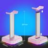 Headphone Bracket Display Rack RGB Backlight Head Mounted Headphone Stand Holder Desktop Organizer Vertical Bracket Hanger