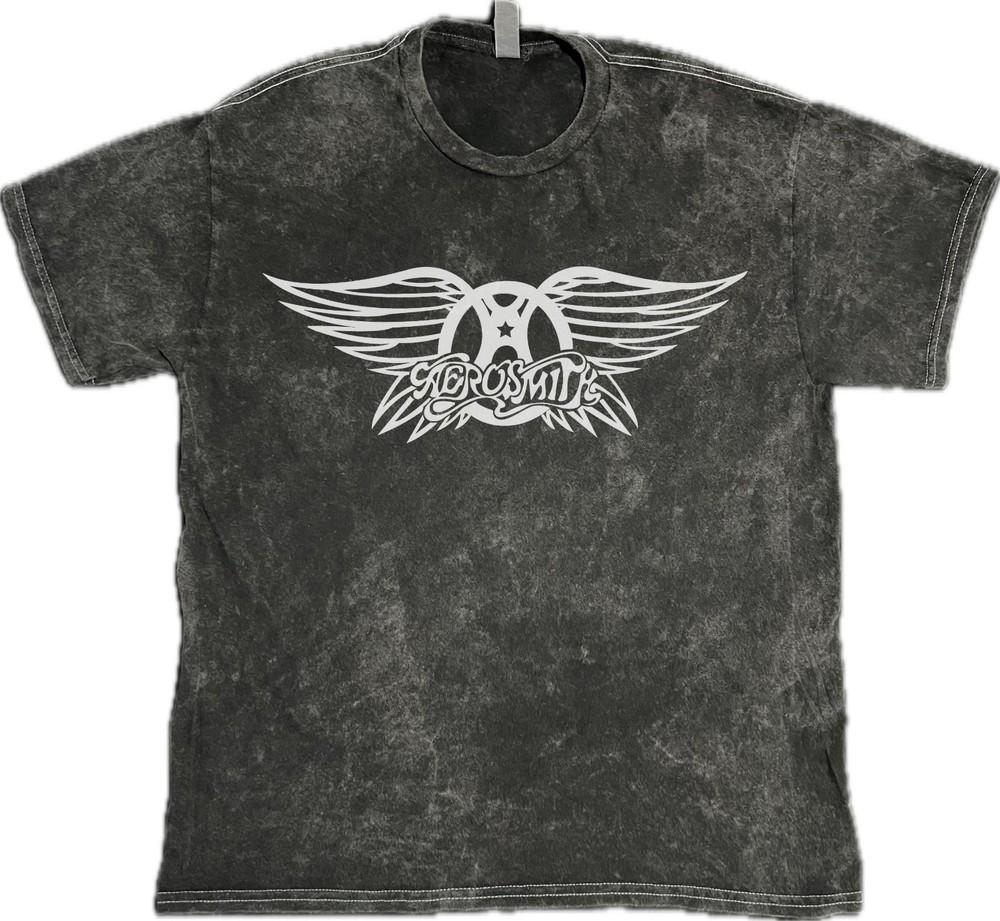 Aerosmith Get Your Wings Стивен Тайлер Классическая Рок-группа Винтажная Стирка Футболка Унисекс L