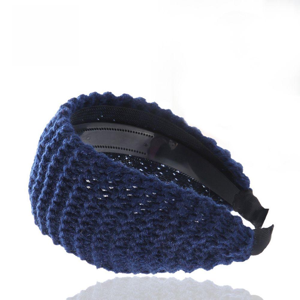 Fashion Wide Casual Hair Accessories Head Wrap Wool Knitted Headband Handmade Headwear