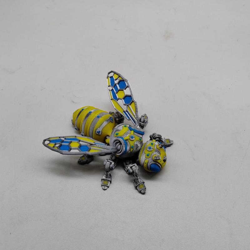 3D Printed Movable Dragonfly Bee Ornament - Trendy Decorative Cartoon Craft Gift Toy