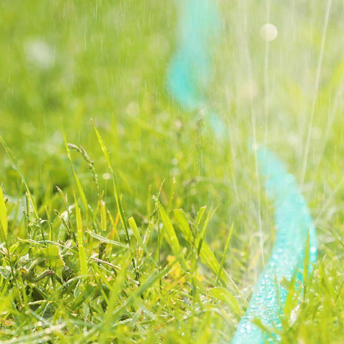 Tuyau d'arrosage plat 10 m avec trous - arroseur pour jardin, vert, 1 pièce
