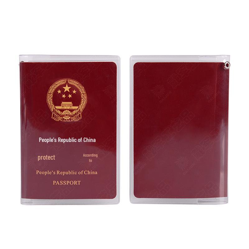 Transparent PVC Passport Holder - Waterproof & Stain-Resistant