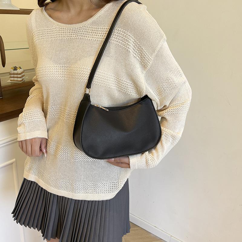 Fashion Retro Simple Small Square Underarm Shoulder Bag
