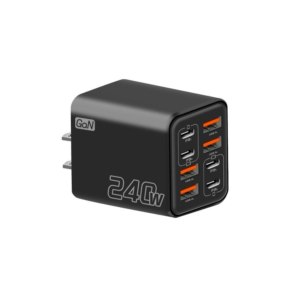 8 Ports Phone Charger Adapter 4USB+4PD USB C Charger for Huawei/Xiaomi/Samsung