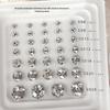 Super Sparkle Rhinestone Nail Art Tray: SS6-SS20 Sizes, Transparent White, Wearable Nail Accessories