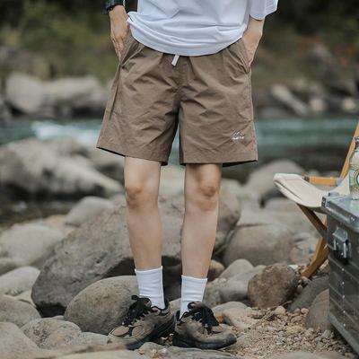 Summer Outdoor Sports Pants Men's High Street Casual Basic Loose Student Straight Quick Drying Five Point Pant