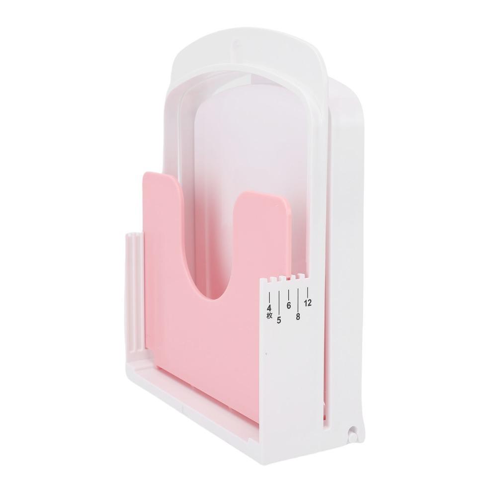 Pink and White Bread Toast Cutter 5 Thicknesses Mode Bread Slicer Guide Space Saving