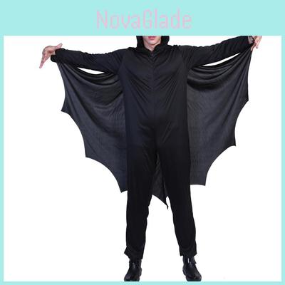 Halloweenský kostým netopýra pro muže z polyesterového materiálu pro cosplay akce