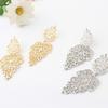 Vintage Women's Bohemian Hollow Design Long Drop Dangle Earrings Piercing Jewelry