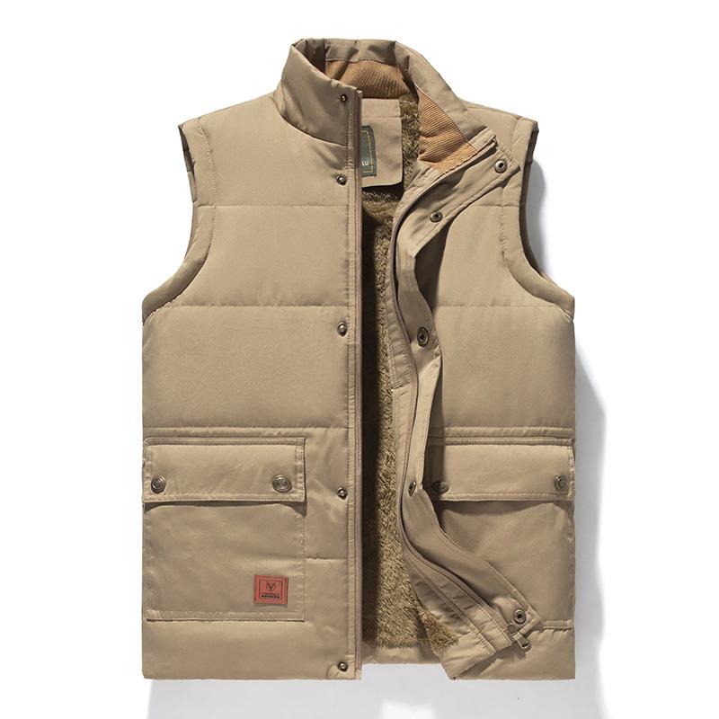 Herren Winter Ärmellos Pelz Große Größen Herren Warm Weste Fleece Weste Herren Kleidung Weste Ärmellose Jacken