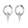 Metal Huggie Earrings Ear Cuff Piercing Earring Hip Hop Jewelry Accessories