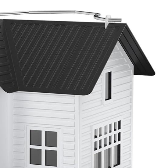 Solární krmítko pro ptáky Odolné proti povětrnostním vlivům Multifunkční Venkovní závěsný domeček Solární lucerna Kovové zařízení na krmení ptáků Venkovní zahradní dekorace do dvora