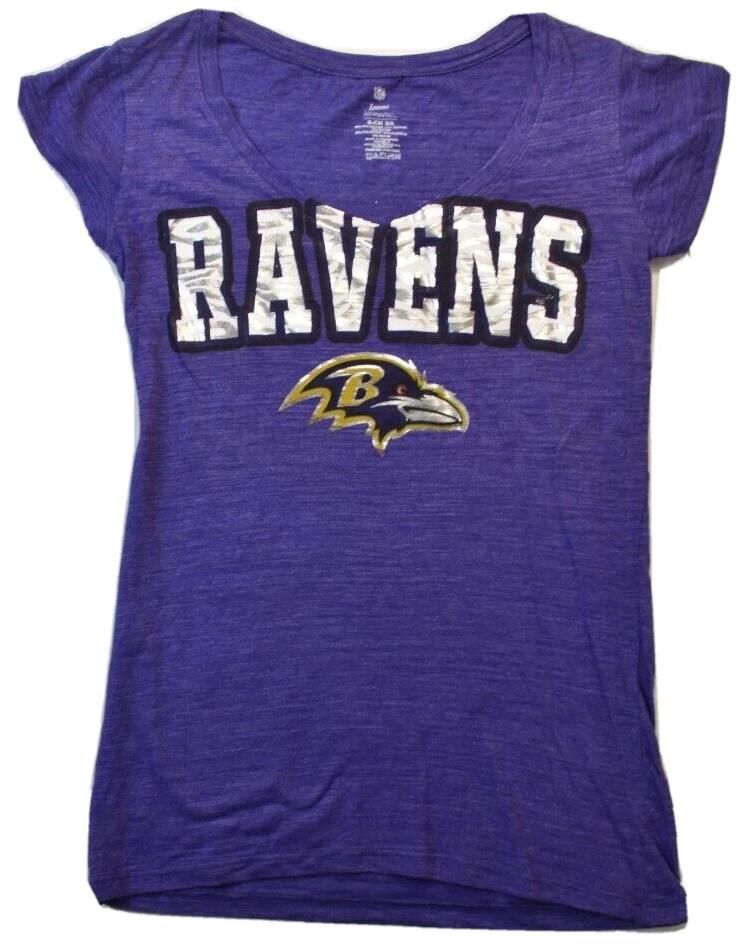 NFL Teens Apparel Juniors Baltimore Ravens Football Shirt New XS, S, L, XL S