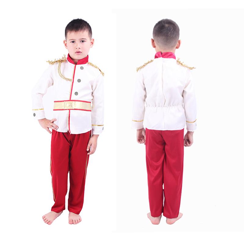 Halloween children prince costume cosplay prince charming fairy tale cosplay costume wind S