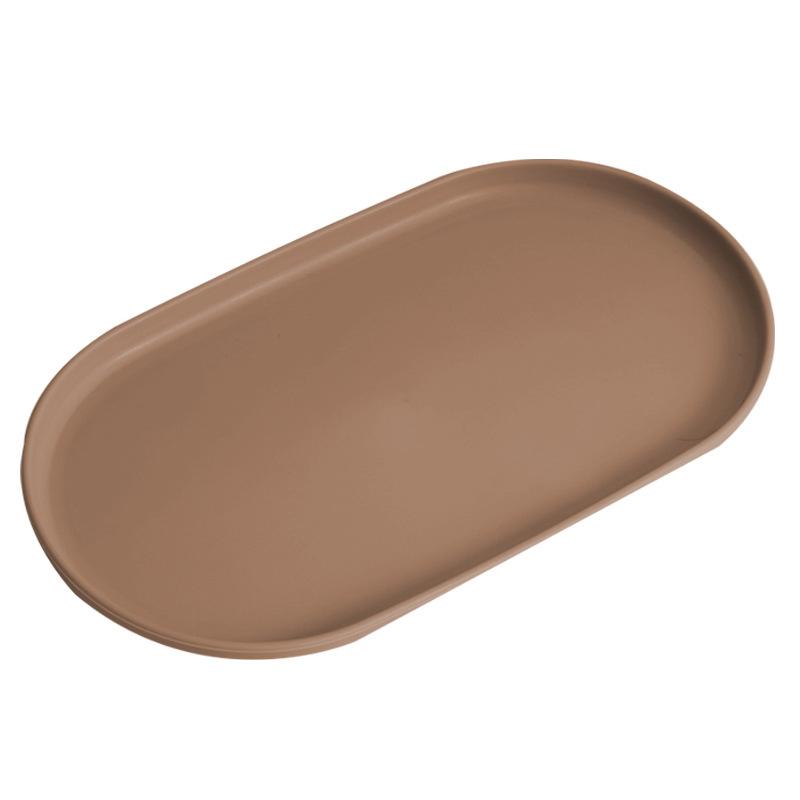 

1/4 шт японский пластиковый поднос для кофе овальные подносы для еды тарелка для десерта конфеты поднос для чая Гунфу кухонные принадлежности