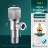 Household Full Copper 304 Stainless Steel Angle Valve for Kitchen & Bathroom – Cold & Hot Water Stop/Splitter Valve
