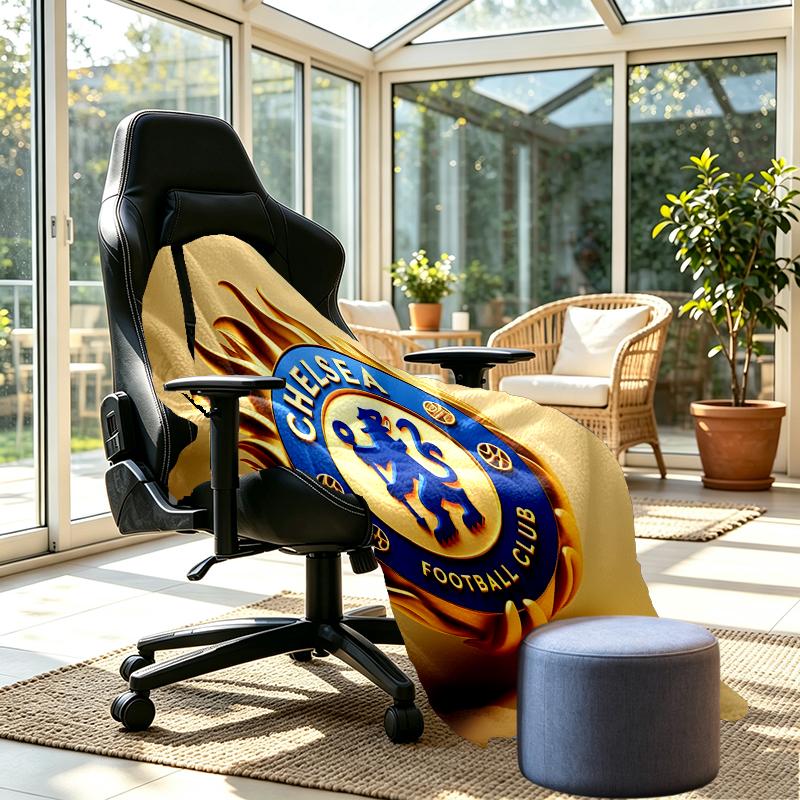 Chelsea F.C Print Blanket - Soft & Comfortable, for Bedroom, Travel, Sofa, Home Decoration - Birthday Christmas Gift for Friend