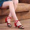 Fashion Latin Dance Shoes Woman 5cm High Heel Summer Shoes Tango Ballroom Dance Shoes