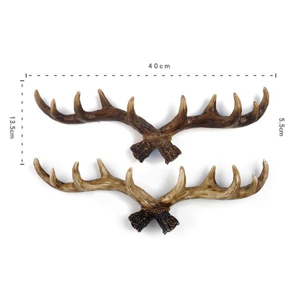 Retro Antlers Decorative Wall Hanging Coat Rack Creative Clothing Store Porch Doorway Wall Decoration Wall Key Hook