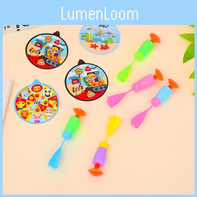 Cartoon Dartboard Playroom Toy With Suction Cups Paper Construction For Kids