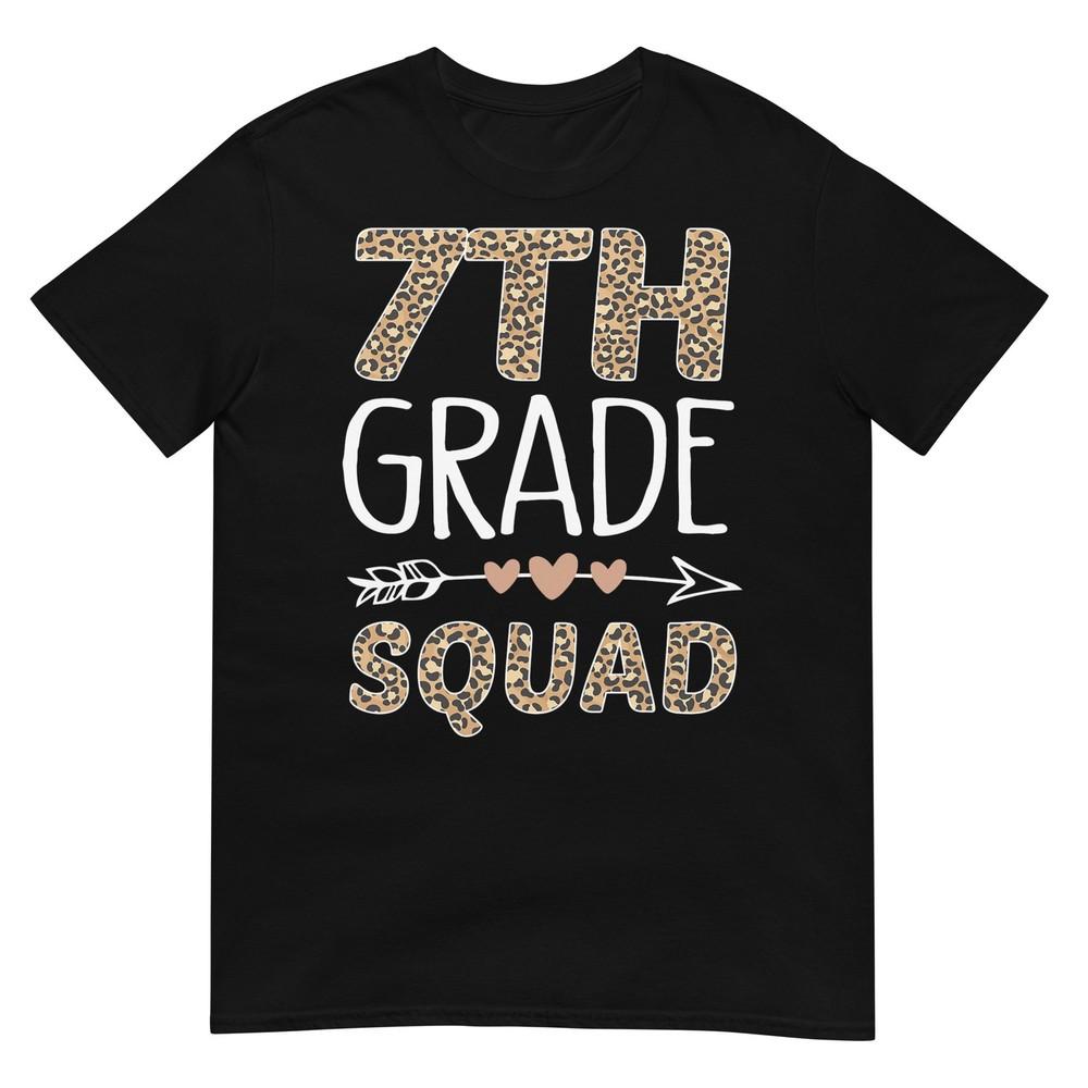 7th Grade Squad Leopard Teacher Student TShirt