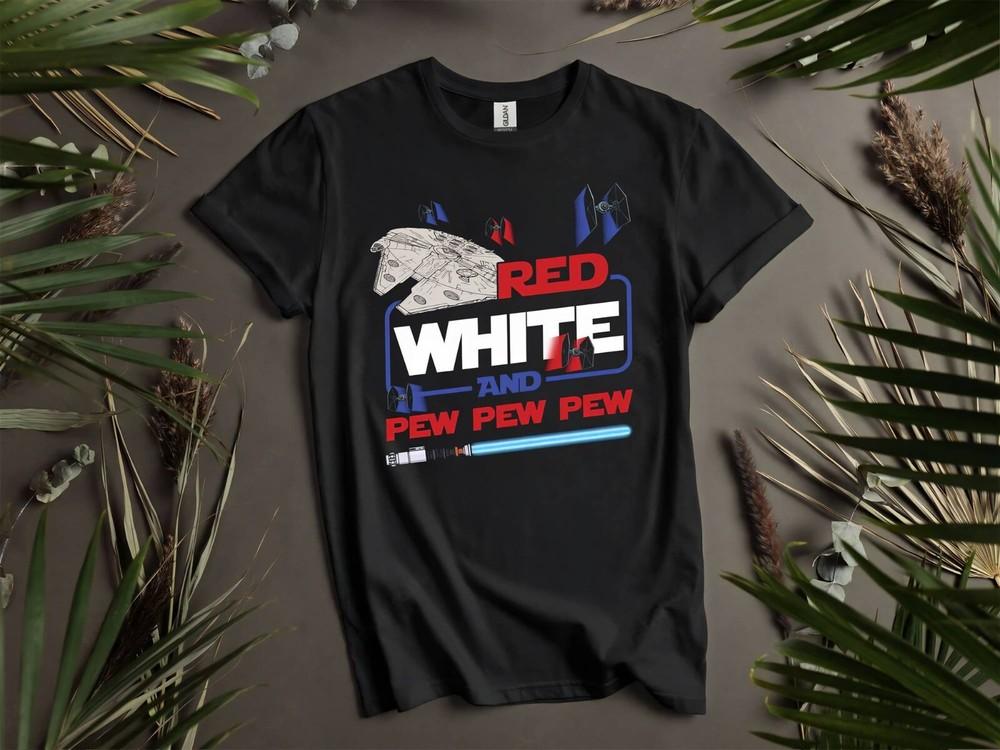 Patriotic American Flag Pew Pew Pew T-shirt T Shirt Men Women Unisex Tshirt K584