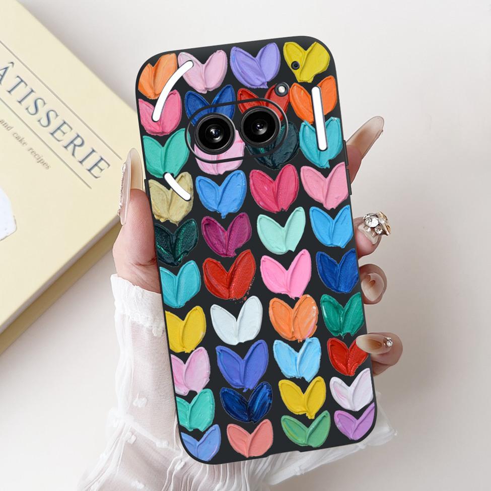 6.7" For Nothing Phone 2A Case A142 Silicone Luxury Flower Cute Cartoon Funny Shockproof Phone Case For Nothing Phone (2A) Cover