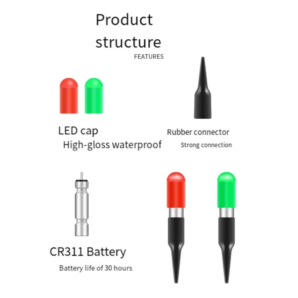 Rubber LED Fishing Floats Multicolor Electronic Light Floats Luminous Fishing Floats Night Fishing