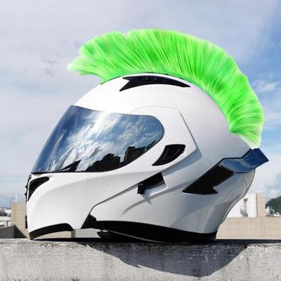 Helmet Wigs ,Hairpiece, Skinhead Wig Hair, Motorcycle Hairpiece for