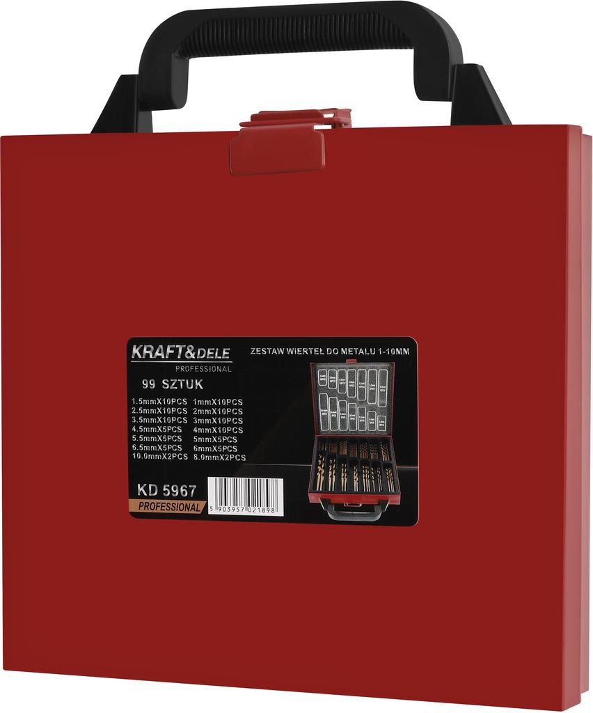 Metal drill bit set 1-10mm 99pcs KD5967