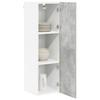 Hanging Cabinet with Door Concrete Grey 30 X 31 X 100 Cm Particleboard