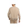 Nike Logo Print Crew Neck Sweatshirt Men Tops Khaki HJ0836-247