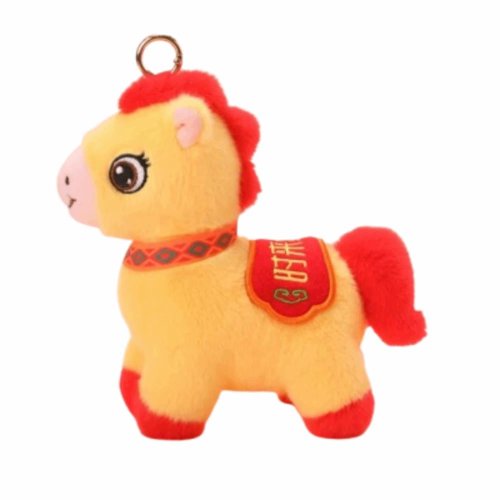 Chinese Style Lucky Pony Pendant PP Cotton Chinese Horse Plush Doll  Festive Decor
