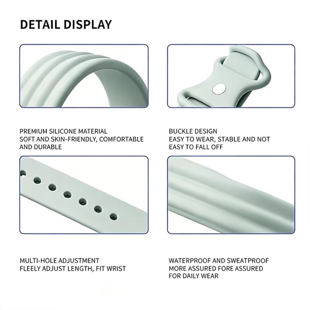 2pcs Style Silicone Strap for Google Fitbit Air Waterproof Durable Sport Band Soft Skin-Friendly Watch Wristband