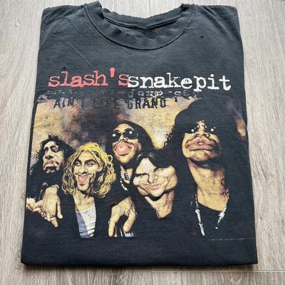Slash’s Snakepit Band Song Album Unisex Tee Short Sleeve Cotton Shirt QX690 Unisex T-Shirt
