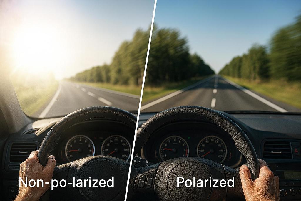 Polarizované sluneční brýle MARQEL Pánské řidičské sportovní a outdoorové brýle Černé pánské brýle UV400