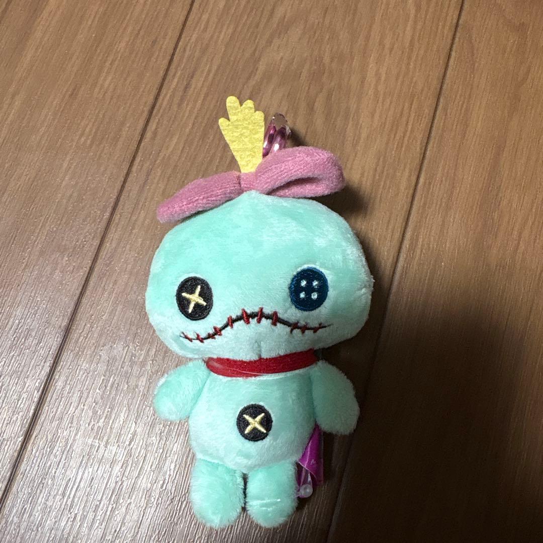 Disney Scrump Plush Toy Mascot Keychain Stitch