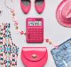 Casio Colorful Calculator Vivid Pink 12 Digit Mini Just Type MW-C20C-RD-N