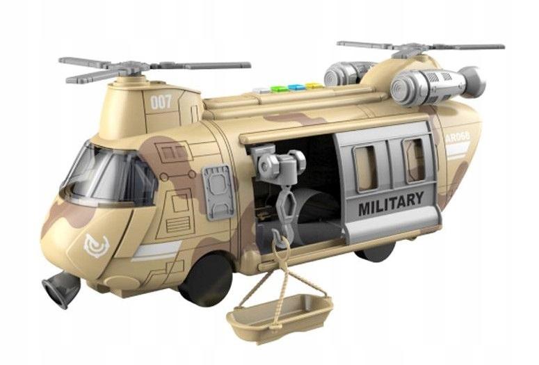 Helikopter Wojskowy Transportowy Wyciągarka Światła Dźwięki