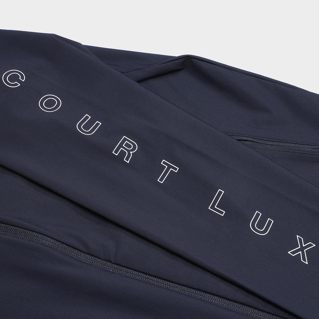 FILA Letter Logo Printed Tennis Knit Sports Jacket Men Jackets Dark-Blue A11M333502F-NV