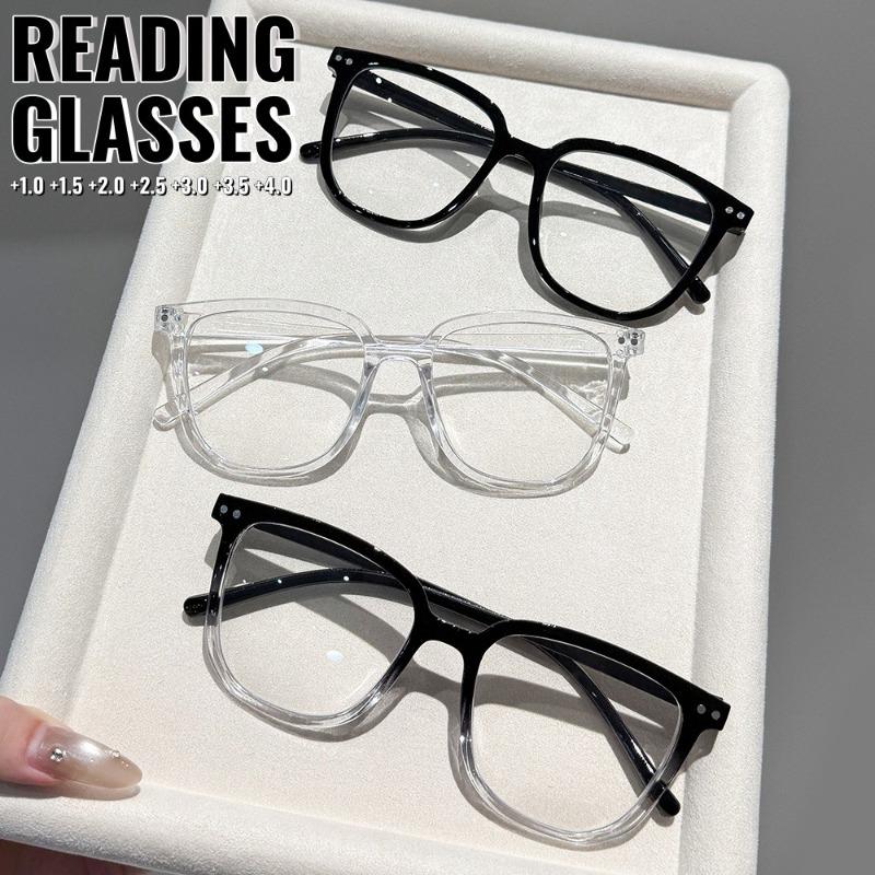 12pcs Anti-radiation Eyeglasses Transparent Square Men and Women Blue Light Glasses