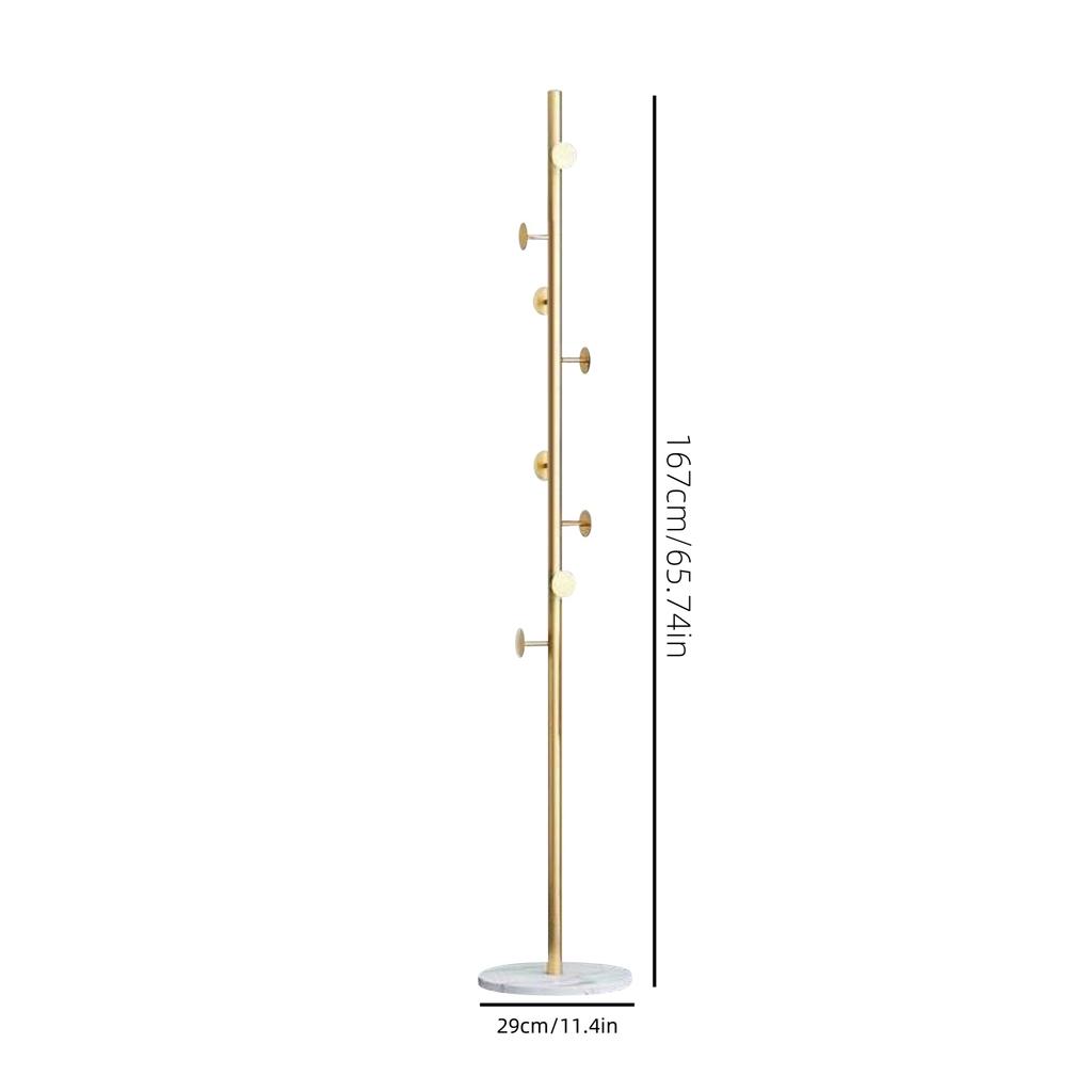 Light Luxury Coat Rack Room Vertical Clothes Hanger Floor-Standing Bedroom Home Indoor Clothes Hanger Metal Does Not Take Up Space Storage