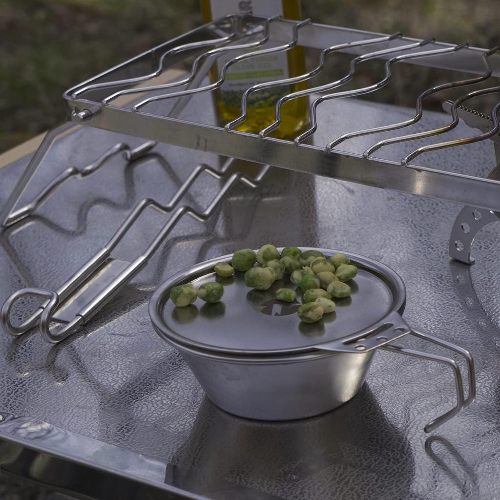 CAMPING MOON Camping Cup, Stainless Steel Sierra Cup with Lid, 310ml, S-220-SG-2P