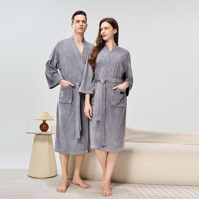 Paar-Bademantel lang - Sternhotel- & Salon-Stil, Unisex-Pyjama & Homewear