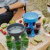 Unique 6 Shot Glass Dispenser And Carrier With Biodegradable Holder For Events