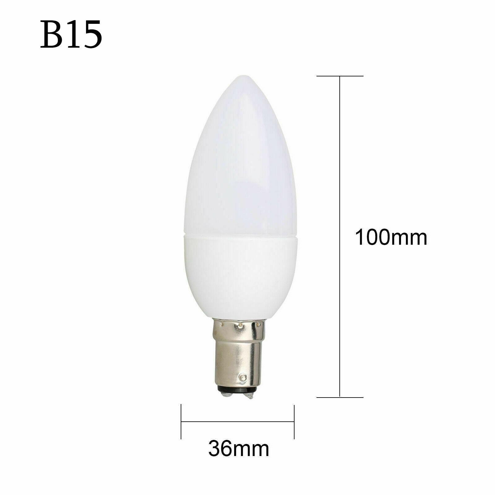 

5X Светодиодная лампа-свеча E27 E12 B22 B15 E14 Люстра Пластиковый свет Пламенные лампы Лампочки Белый ac220v Теплый дом 3w Neutral White