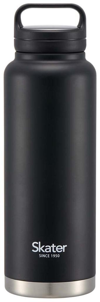 Skater Stainless Steel Mug Bottle 1200ml with Screw Handle Skater Black Thermal/Cold STSC12-A