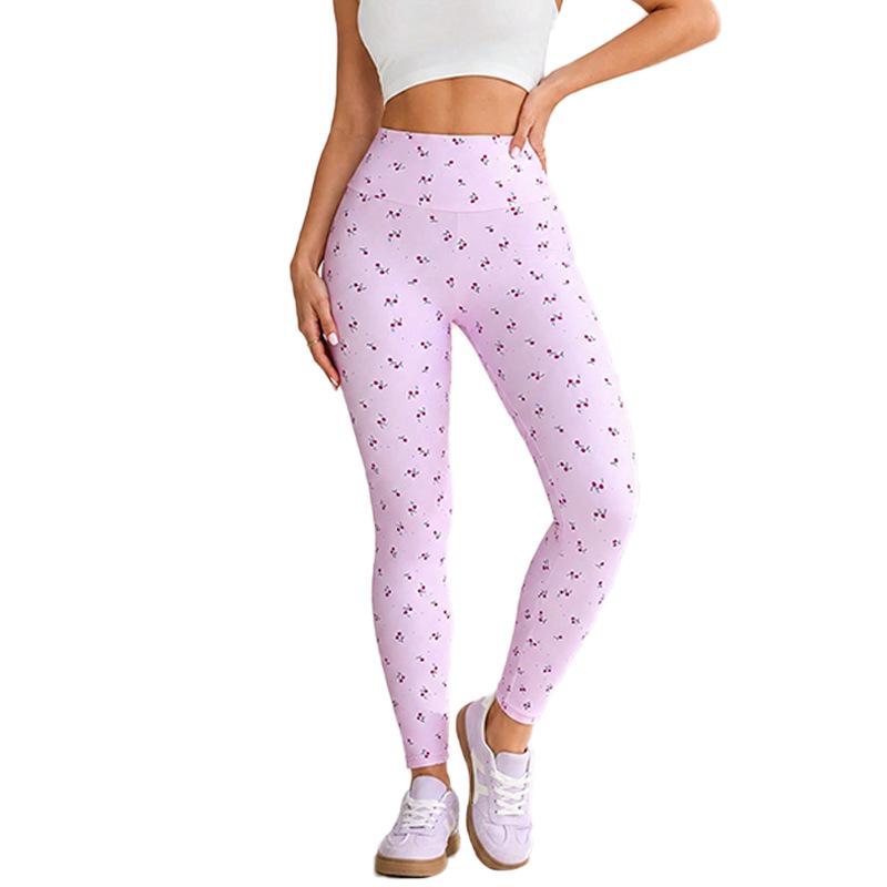 Women High Waist Elastic Tummy Control Leggings Peach Butt Lifting Fitness Workout Long Pants for Women